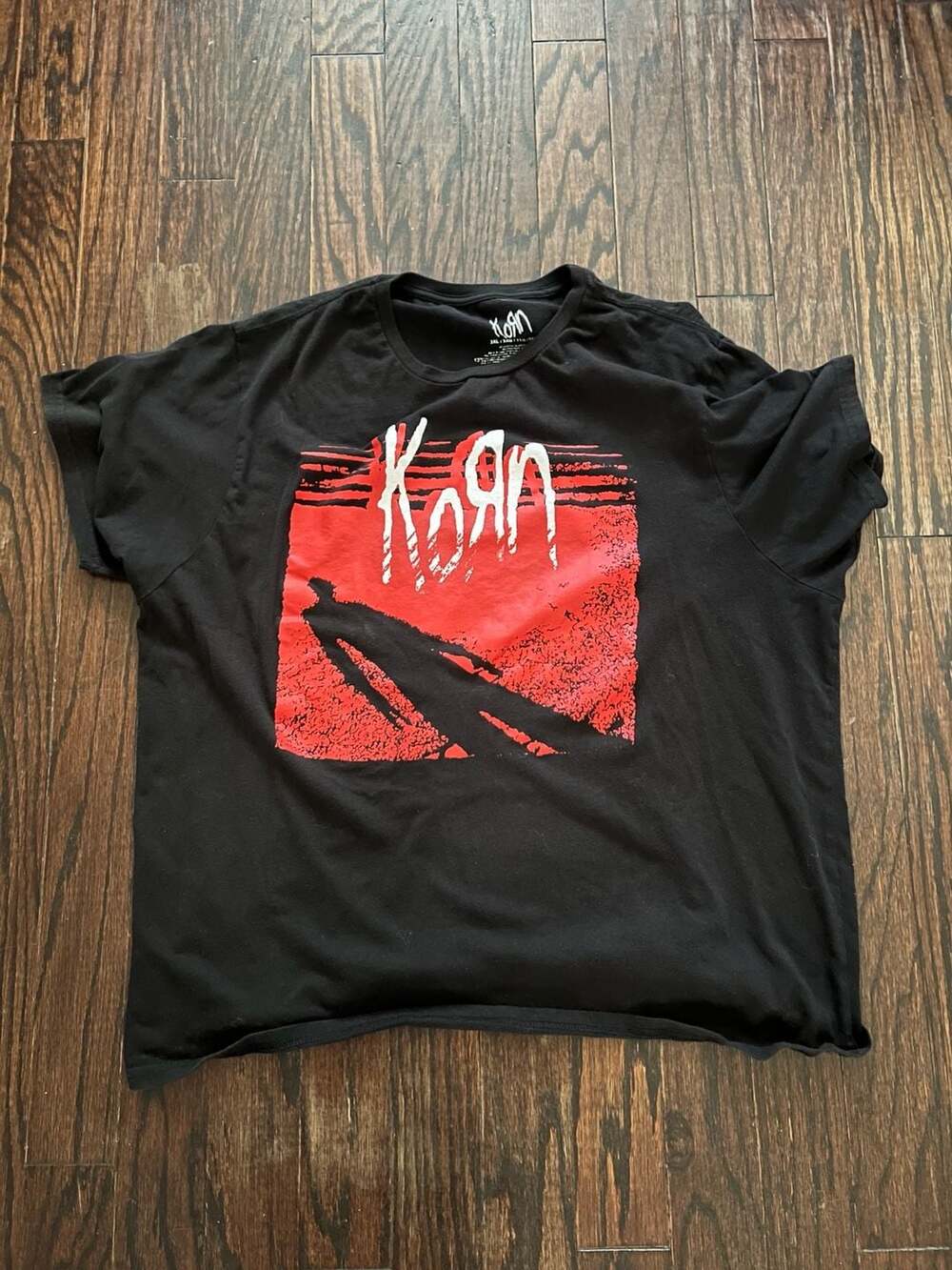 Korn Shadow T-Shirt Size 3XL Black Red Nu Metal Graphic Tee